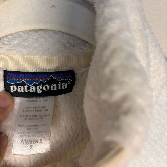 Patagonia Retool Snap T Fleece Pullover- Raw Linen - White X-Dye - Picture 7 of 8